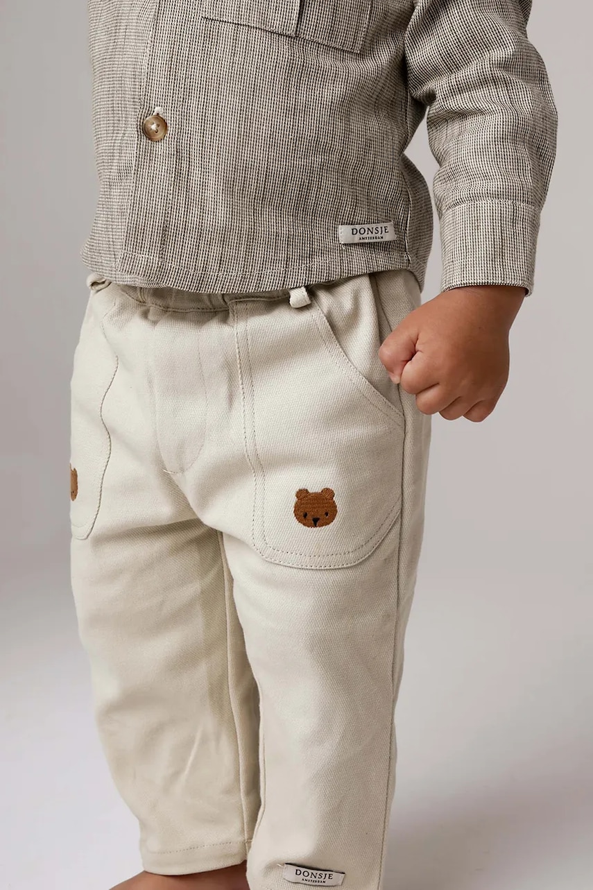 Donsje  Dětské bavlněné kalhoty  Kassim Trousers Bear