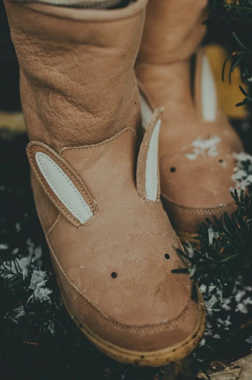 Donsje  Dětské kožené zimní boty  Wadudu Classic Boots Bunny