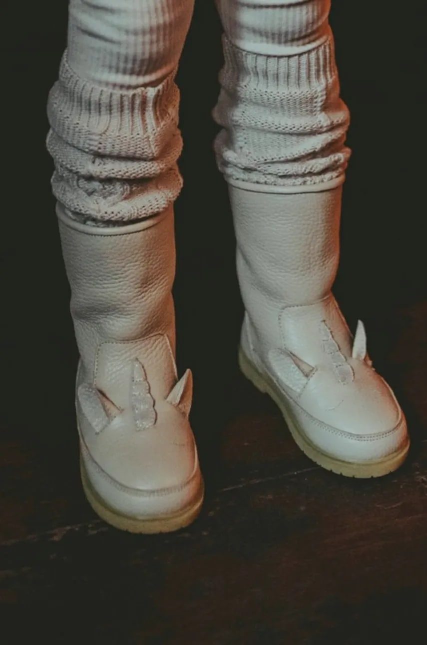 Donsje  Dětské kožené zimní boty  Wadudu Special Boots Unicorn