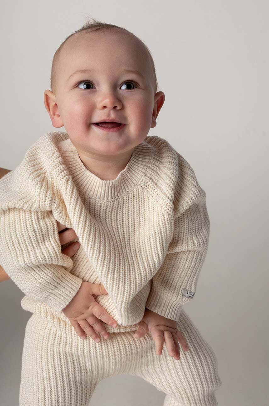 Donsje  Dětský bavlněný svetr  Jade Sweater