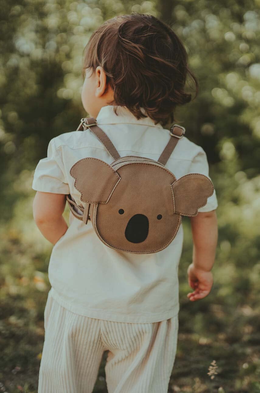 Donsje  Dětský kožený batoh  Kapi Classic Backpack Koala