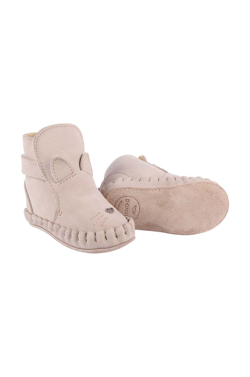 Donsje  Kojenecké kožené boty  Kapi Classic Booties Cat