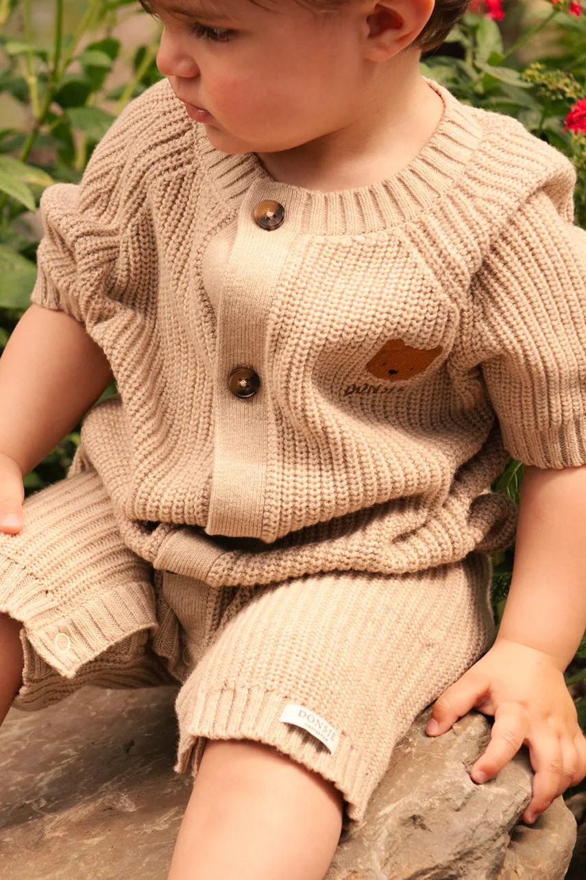 Donsje  Kojenecké rampery s přídavkem vlny  Dantje Jumpsuit Bear