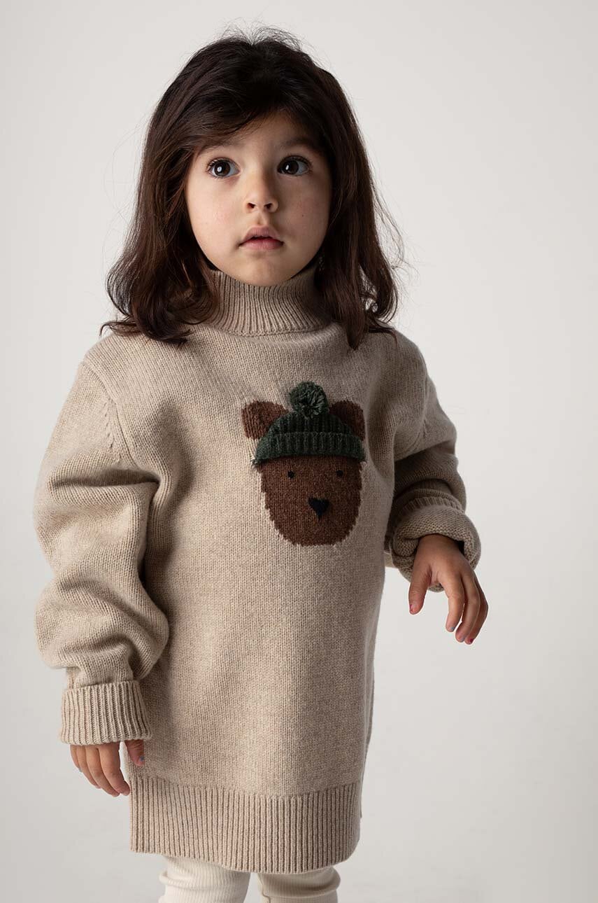 Donsje  Kojenecký vlněný svetr  Denn Merino Wool Sweater Bear