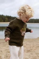 Donsje  svetr dětský z merino vlny Denn Merino Wool Sweater Terrier