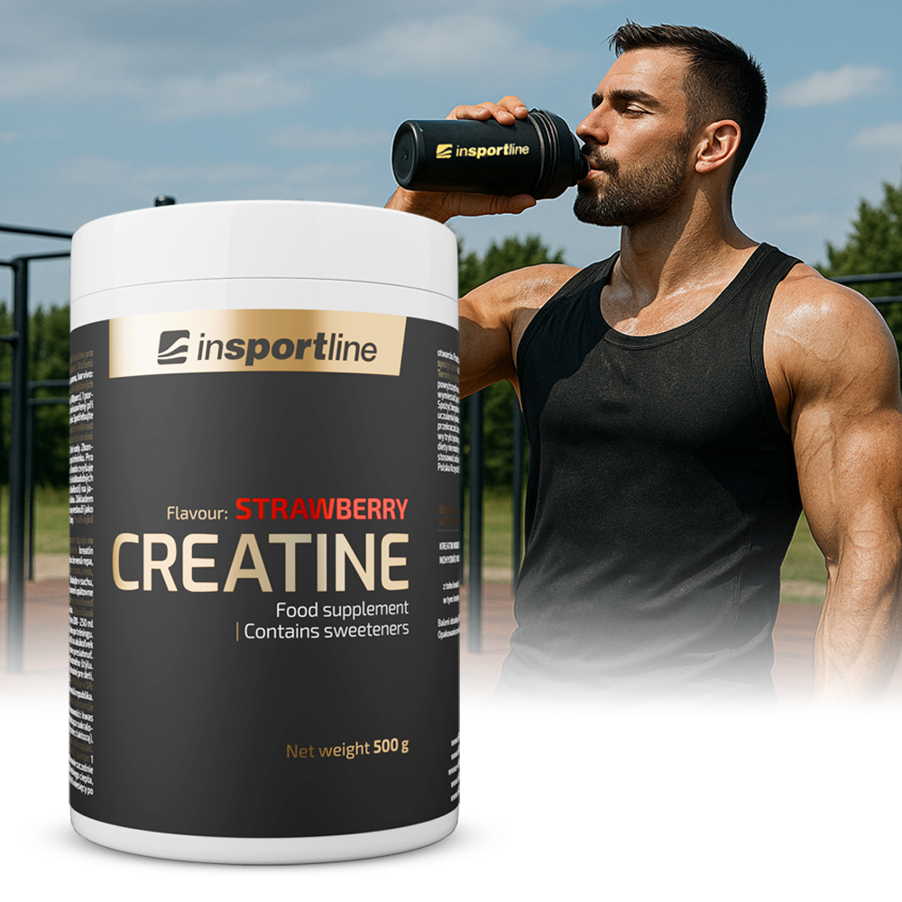 Doplněk stravy inSPORTline Kreatin 500g jahoda