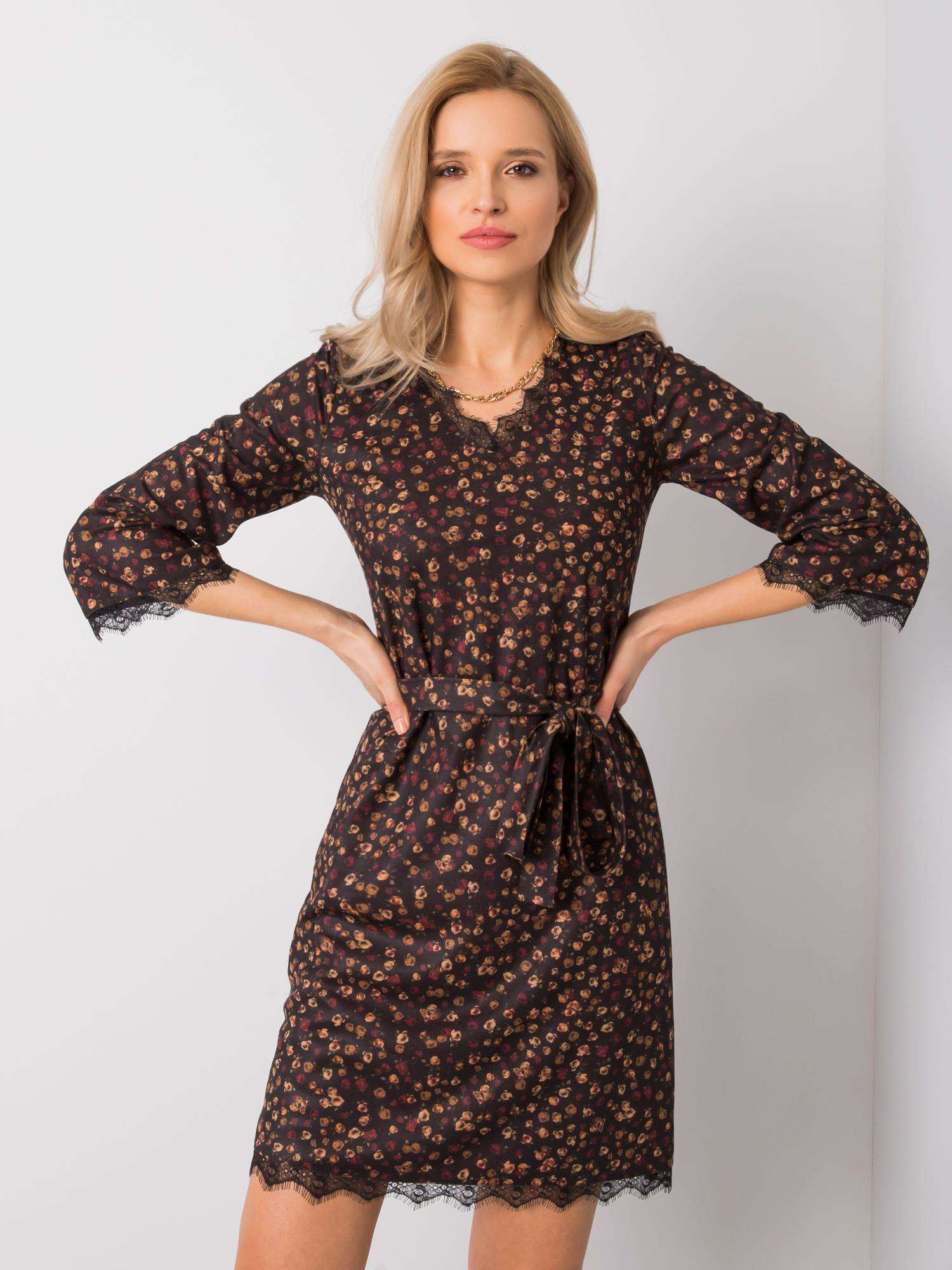 Dress-LK-SK-508408.12X-black-beige