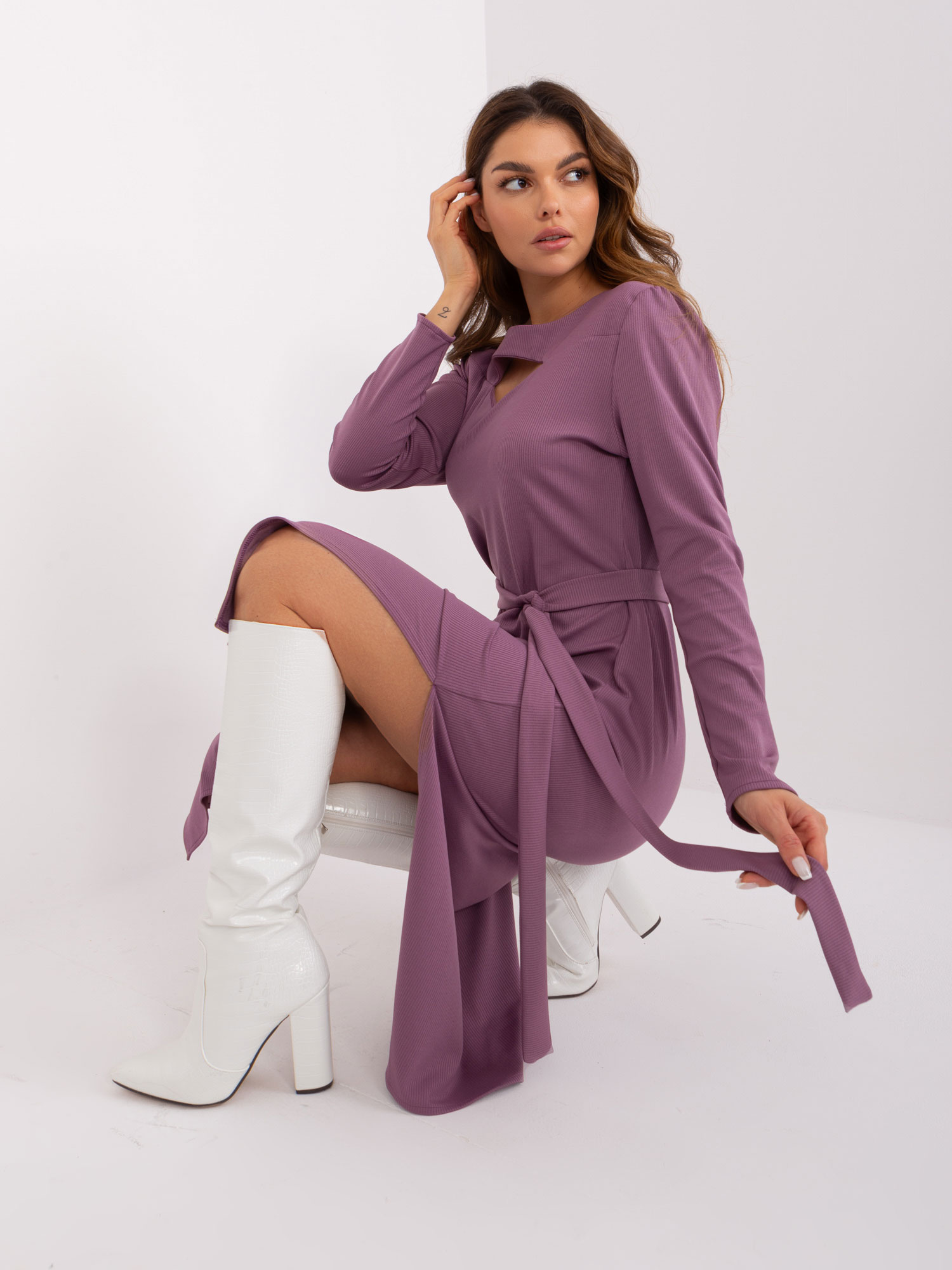 Dress-LK-SK-509447.75P-purple