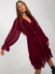 Dress-TW-SK-BI-0761.92-burgundy