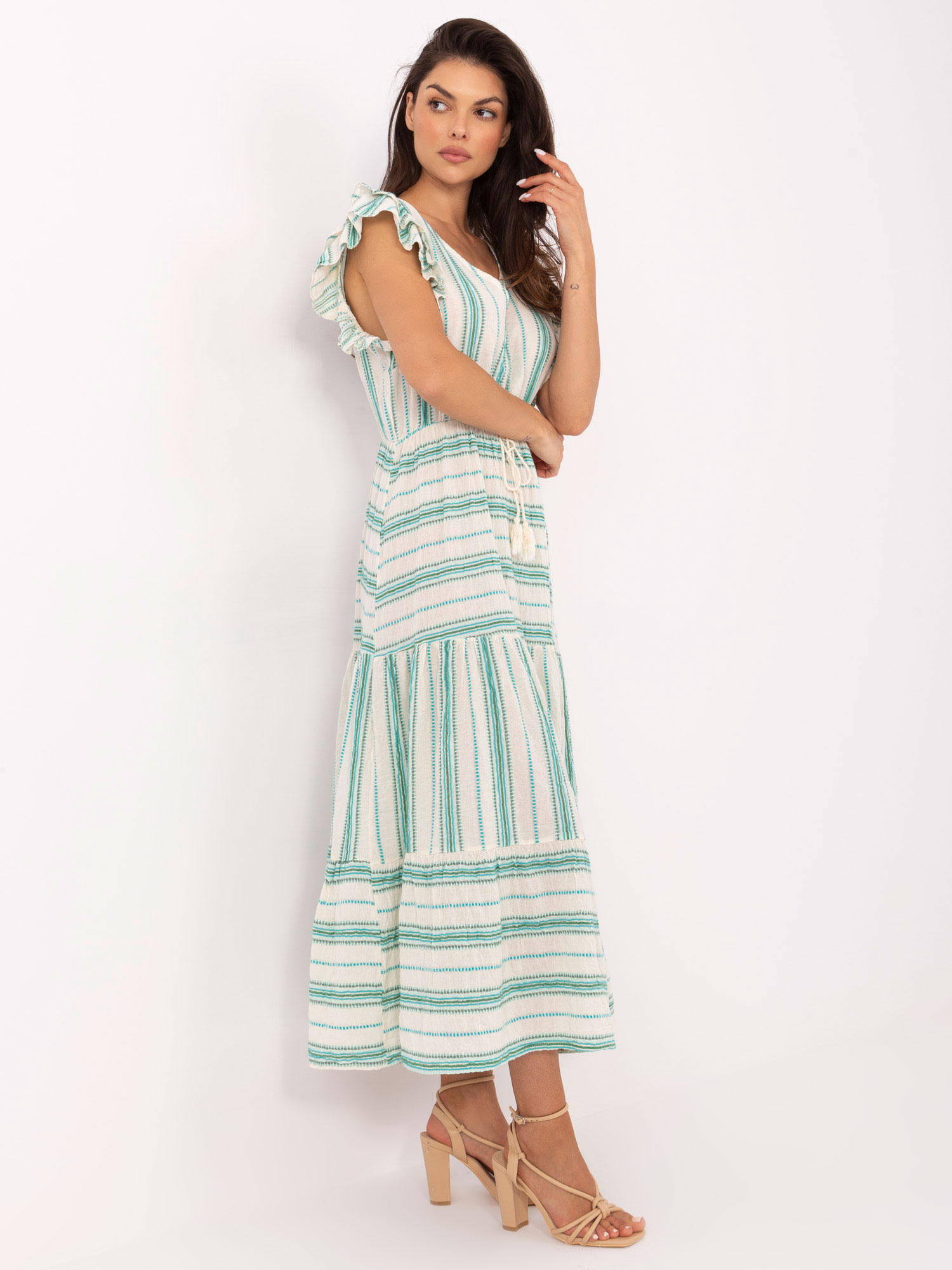 Dress-TW-SK-BI-28760.97-white-green