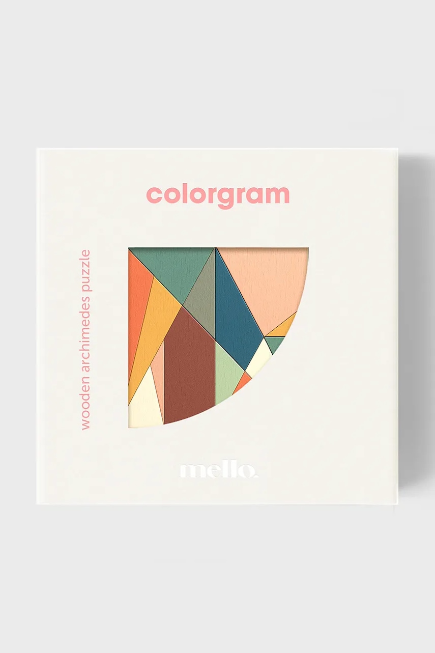 Dřevěná skládačka Luckies of London Colorgram 14 x 19 cm