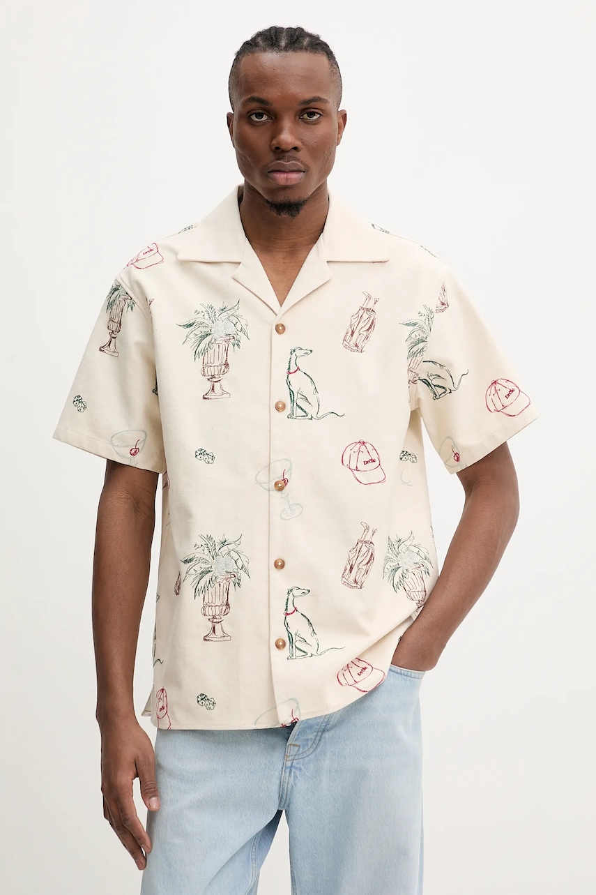 Drôle de Monsieur  Bavlněná košile  La Chemise Brodee Country Club