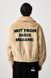 Drôle de Monsieur  krátká bunda pánská La Fausse Fourrure Slogan