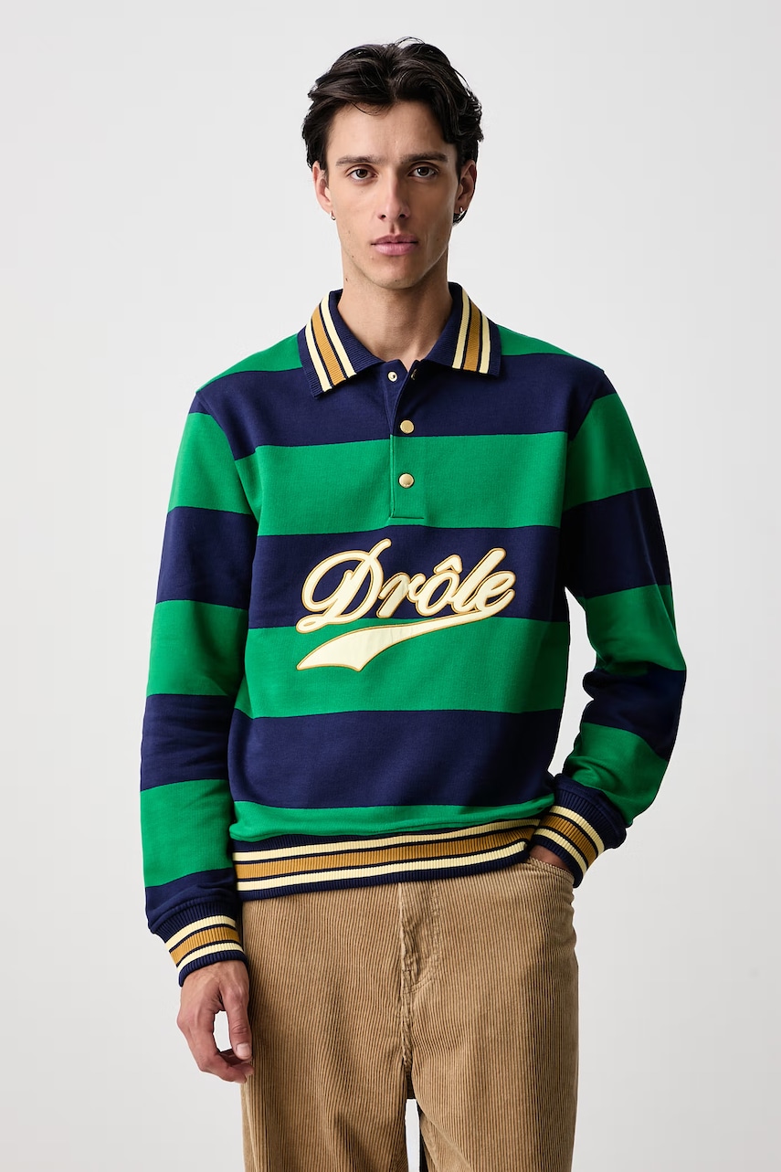 Drôle de Monsieur  mikina pánská bavlněná Drule Embroidered