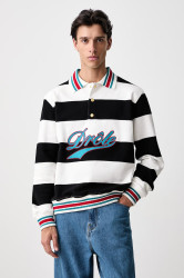 Drôle de Monsieur  mikina pánská bavlněná Drule Embroidered
