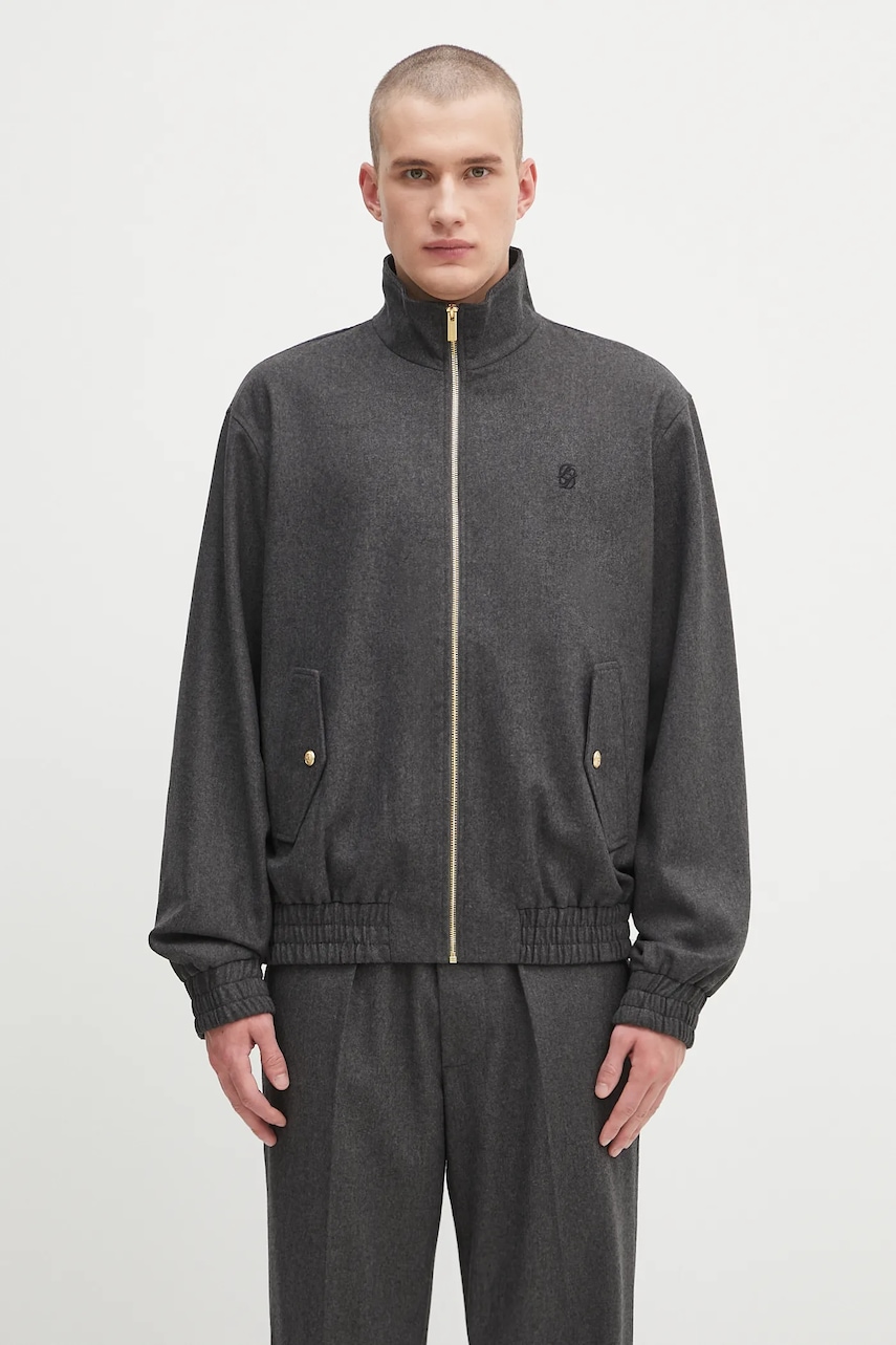 Drôle de Monsieur  Vlněná bunda  La Trackjacket Flanelle