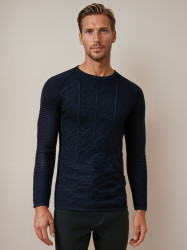 DStreet Sweter męski granatowy