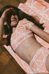 Dvoudílné dětské plavky Tinycottons BOWS SWIM SET