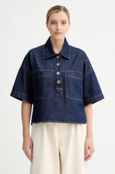 Džínová blůza Sessun dámská, modrá barva, hladká, 25110014