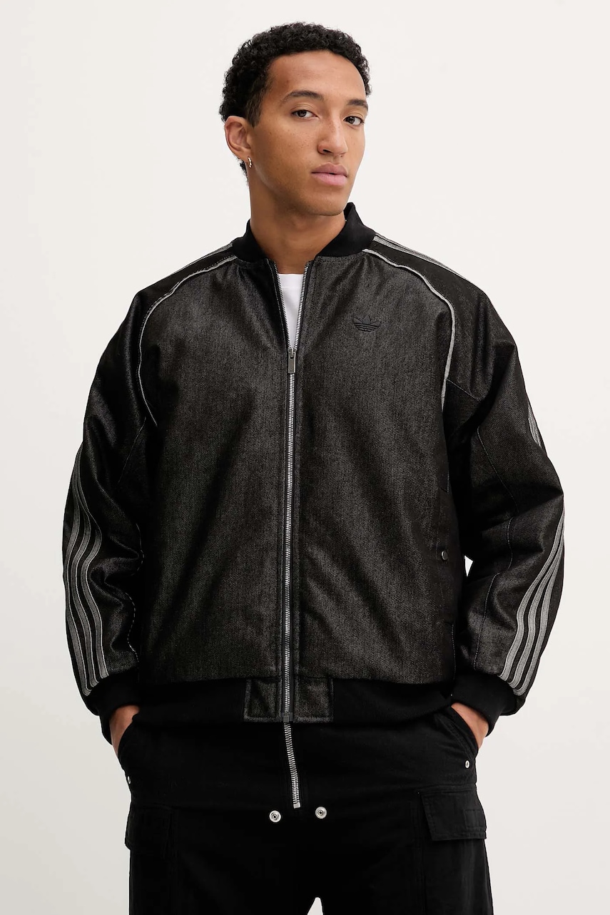 Džínová bomber bunda adidas Originals Denim Jkt