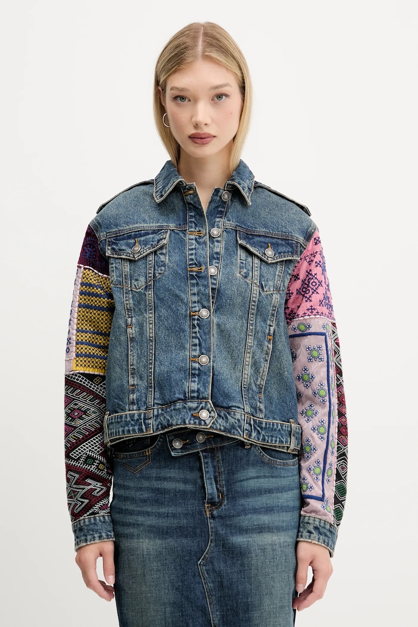 Džínová bunda Desigual ETNIC