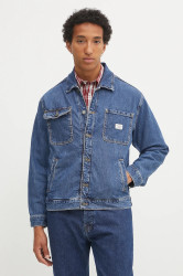 Džínová bunda Guess Jeans modrá barva, přechodná, M5YN50 D5M54