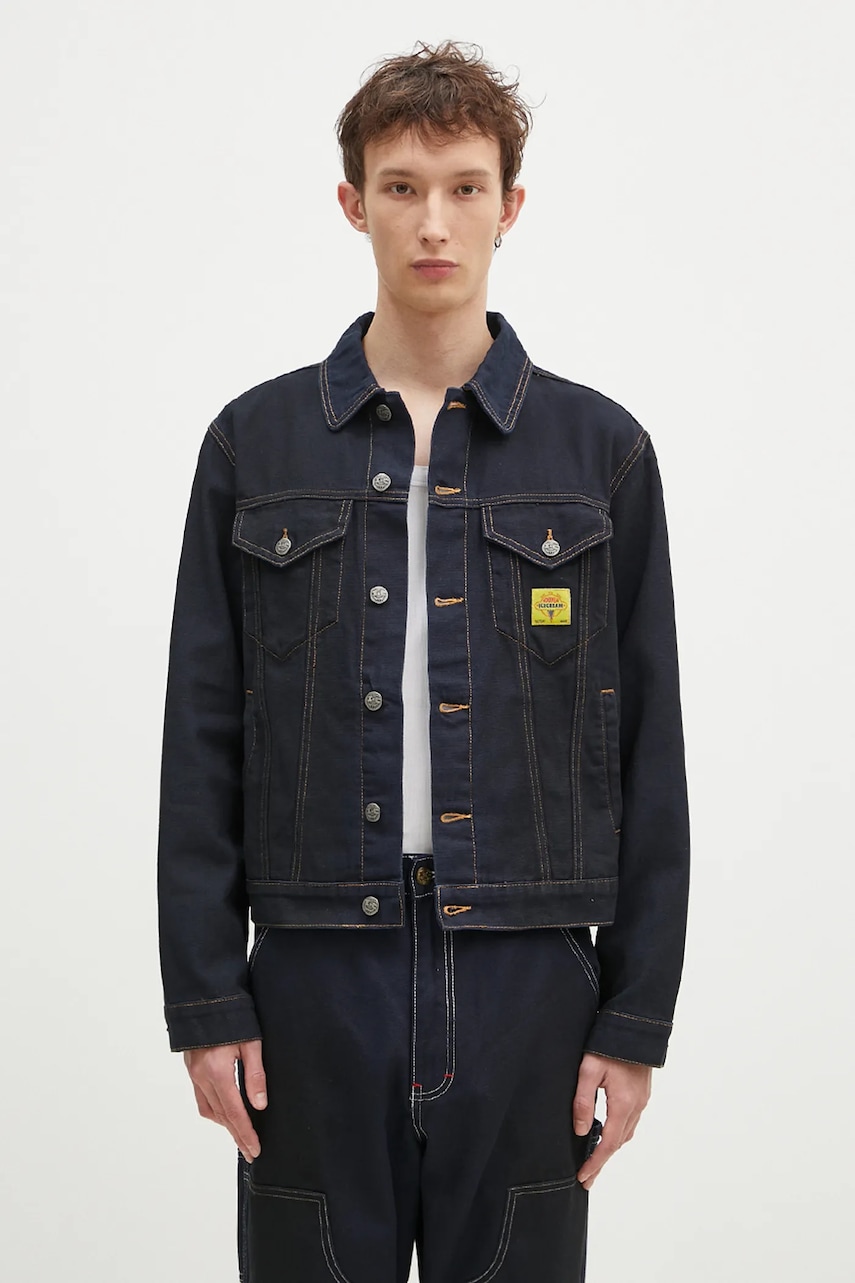 Džínová bunda ICECREAM Oil Stained Trucker Jacket