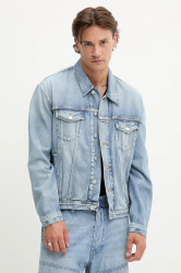 Džínová bunda Won Hundred modrá barva, přechodná, 3654-15028