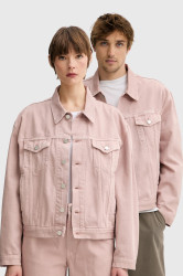 Džínová bunda Won Hundred oranžová barva, přechodná, oversize, 3567-13055