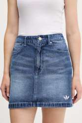 Džínová sukně adidas Originals Denim Mini Skt modrá barva, mini, áčková, JW2649