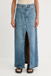 Džínová sukně BOSS Orange C_ DNM LONG SKIRT