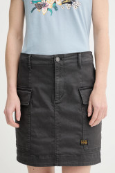 Džínová sukně G-Star Cargo short šedá barva, mini, D25235-C106
