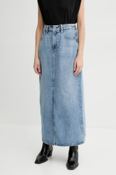 Džínová sukně G-Star modrá barva, maxi, D24385-D788