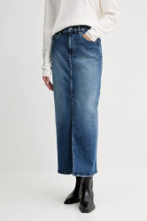 Džínová sukně G-Star Viktoria Long modrá barva, maxi, D24385-E106