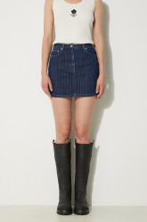 Džínová sukně Kenzo Mini Skirt Stripped Jacquard