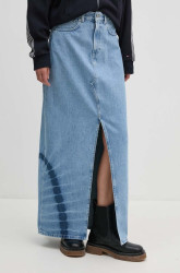 Džínová sukně Pepe Jeans MAXI SKIRT HW TIE DYE