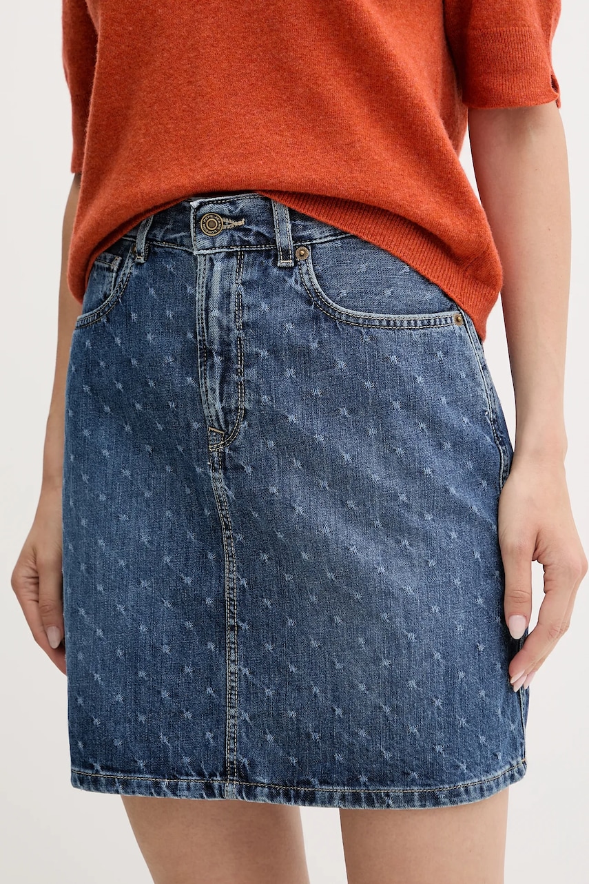 Džínová sukně Pepe Jeans modrá barva, mini, PL90112444F0