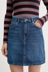 Džínová sukně Pepe Jeans modrá barva, mini, PL9011244A2