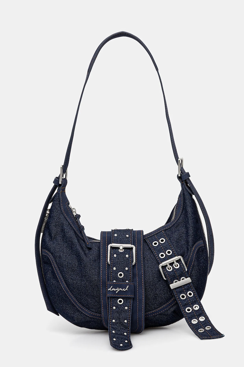 Džínová taška Desigual BINDELLA CA tmavomodrá barva, 25WAXD24