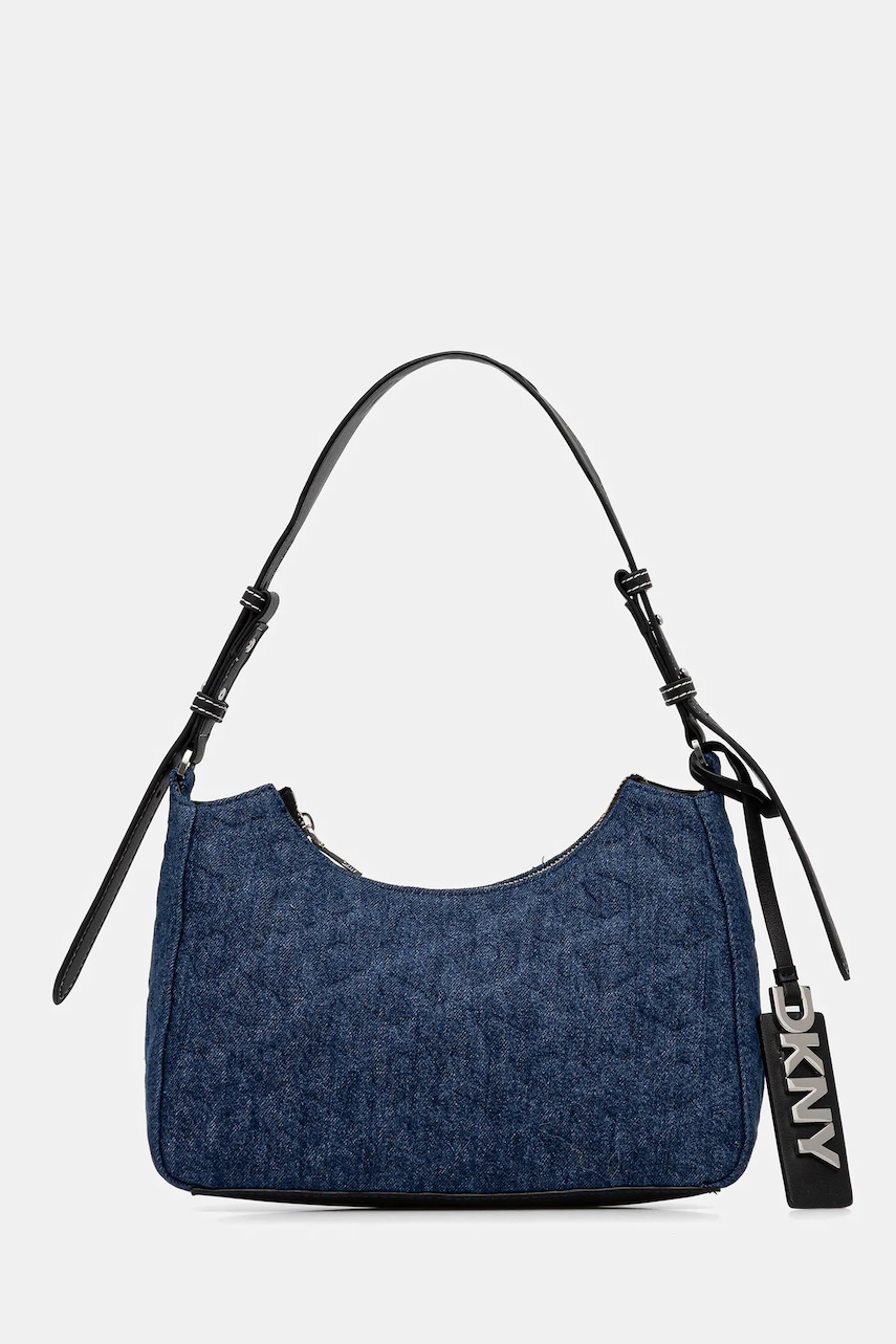 Džínová taška Dkny SHELLY modrá barva, R523VK81