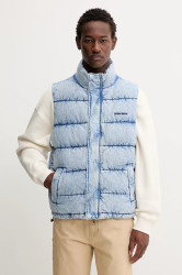 Džínová vesta Guess Jeans modrá barva, zimní, M5BN81 D6181