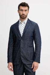 Džínové sako United Colors of Benetton pánské, tmavomodrá barva, 20QFUW01X