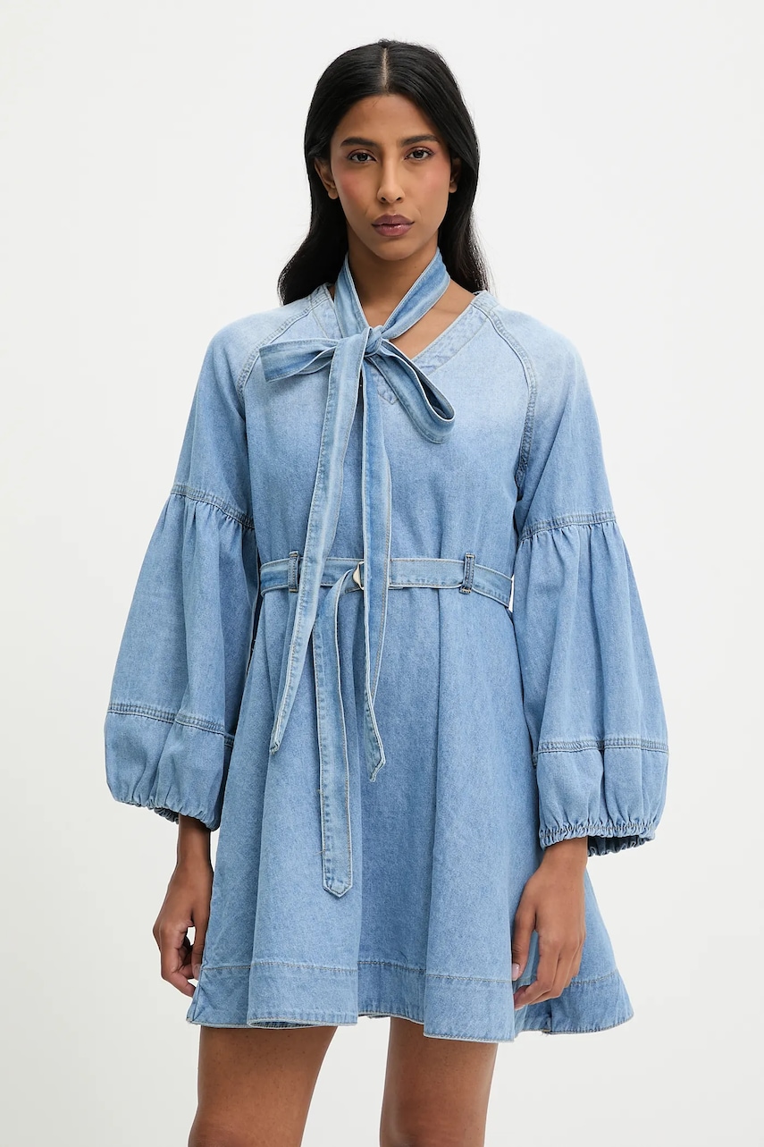 Džínové šaty Answear.LAB modrá barva, mini