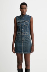 Džínové šaty G-Star Moto Slim modrá barva, mini, přiléhavé, D27698-D577