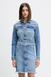 Džínové šaty Karl Lagerfeld Jeans modrá barva, mini, A4W13001