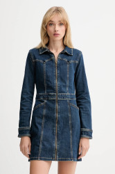 Džínové šaty Levi's modrá barva, mini, přiléhavé, 003S6