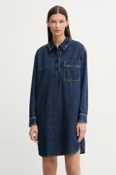Džínové šaty Marc O'Polo tmavomodrá barva, mini, 5000007938