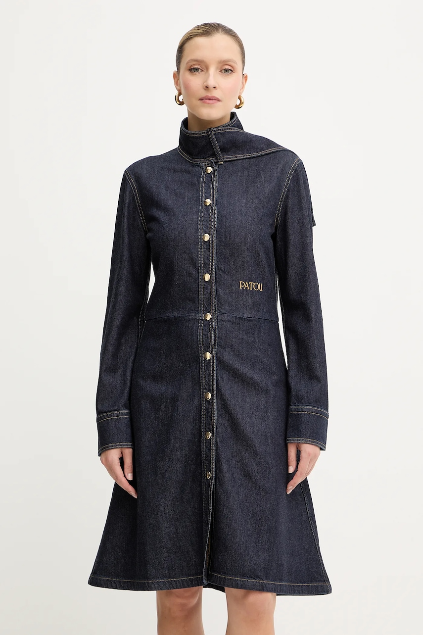 Džínové šaty Patou tmavomodrá barva, mini, DR1940224