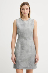 Džínové šaty Won Hundred šedá barva, mini, přiléhavé, 3679-15049