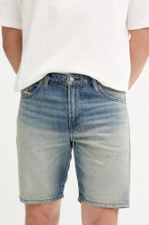 Džínové šortky Diesel D-FIN SHORTS pánské, modrá barva, A14621.0DBEC